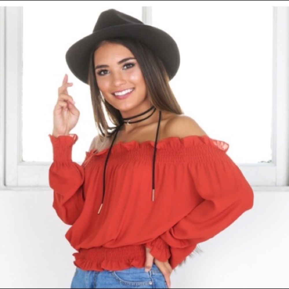 Showpo off the shoulder top